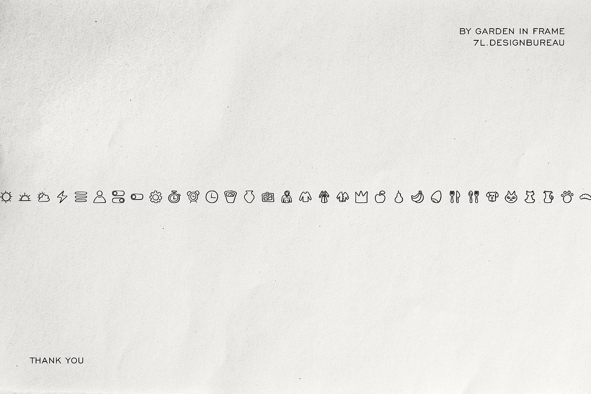 300 Hand-drawn icons set, an Icon by Garden in frame (Photo 5 of 5)