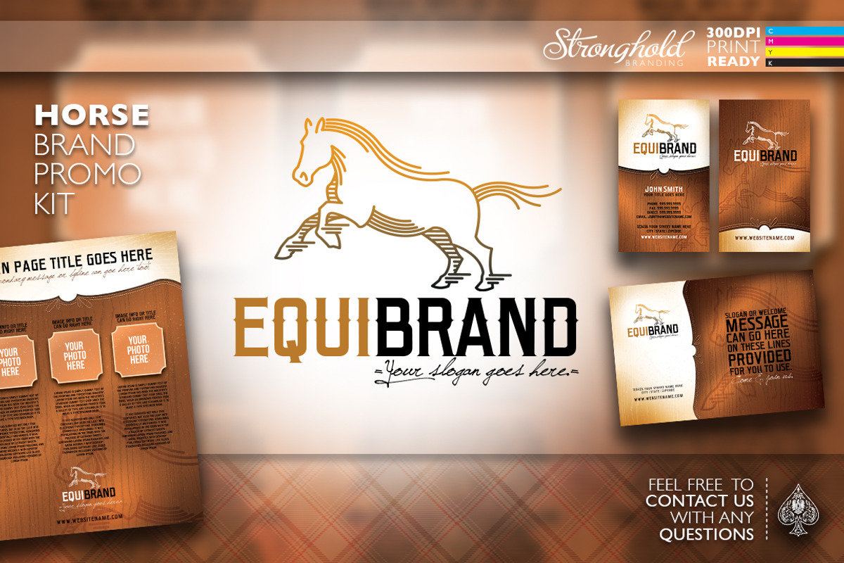 Western Horse Brand Promo Kit, a Branding & Logo Template by Strongholdbrand (Photo 1 of 4)
