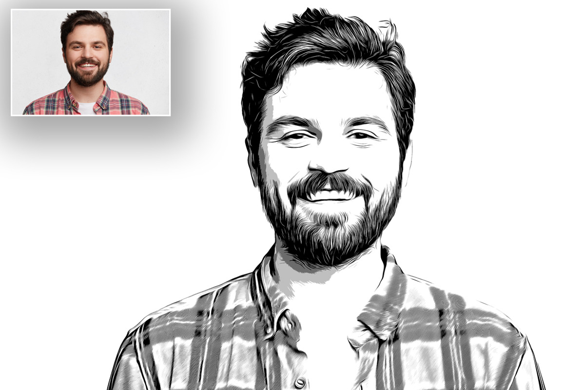 Black And White Vector Effect, a Layer Style Add-On by Vatdesign (Photo 3 of 4)