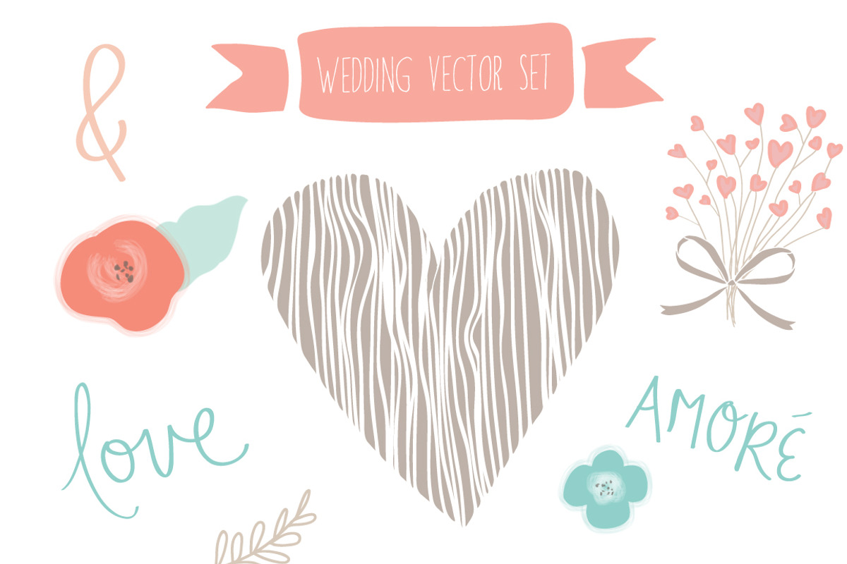 Wedding Collection Vector, an Illustration by Angie Makes (Photo 1 of 2)