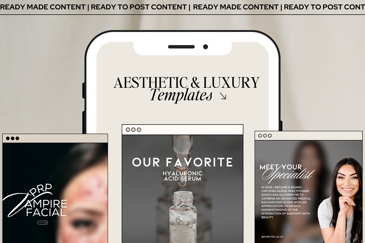 Skincare Instagram Templates Canva, a Social Media Template by Design Driven Media (Photo 4 of 7)