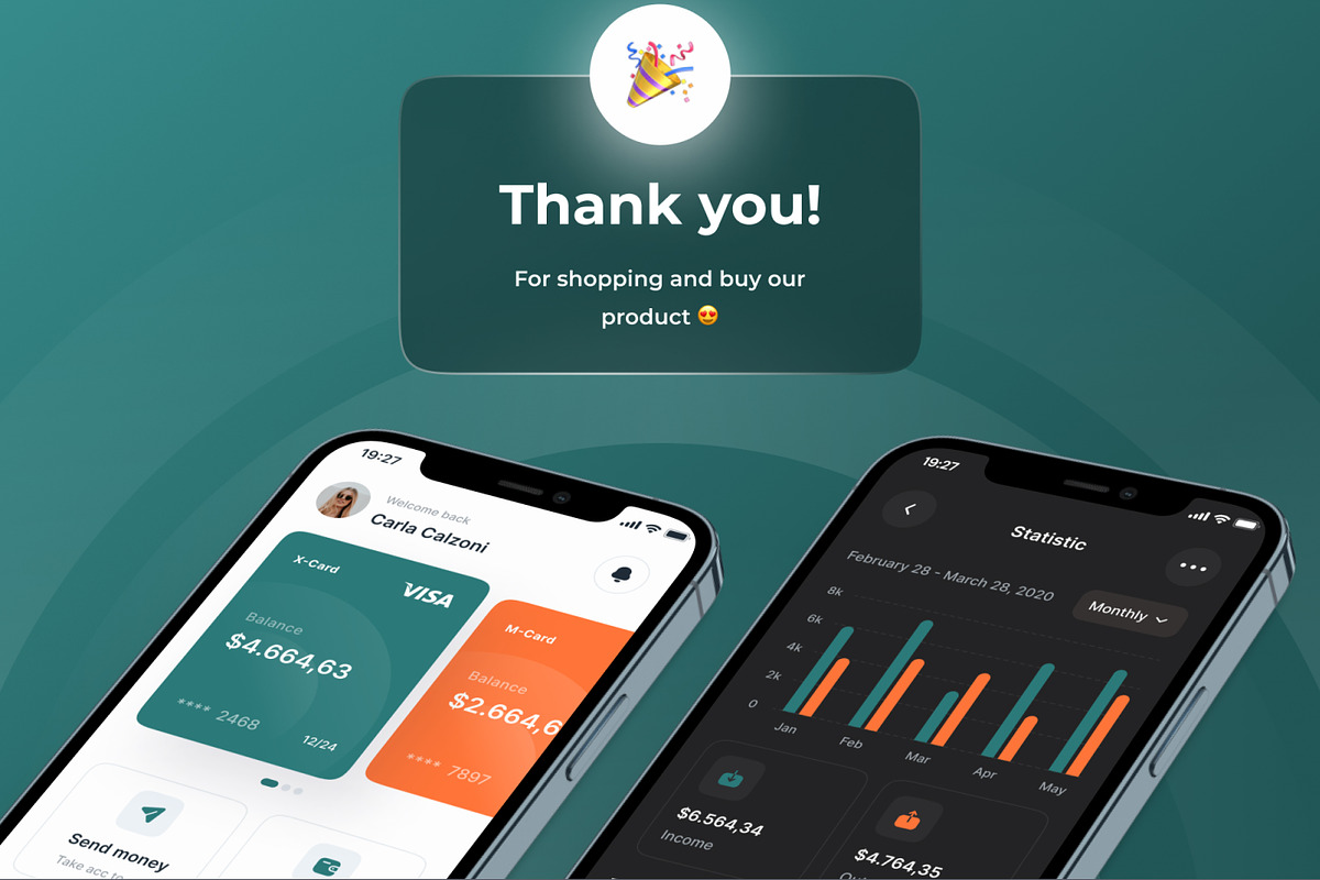 FinPro - Finance Apps UI Kit, an App Template by CreativeUI (Photo 8 of 8)