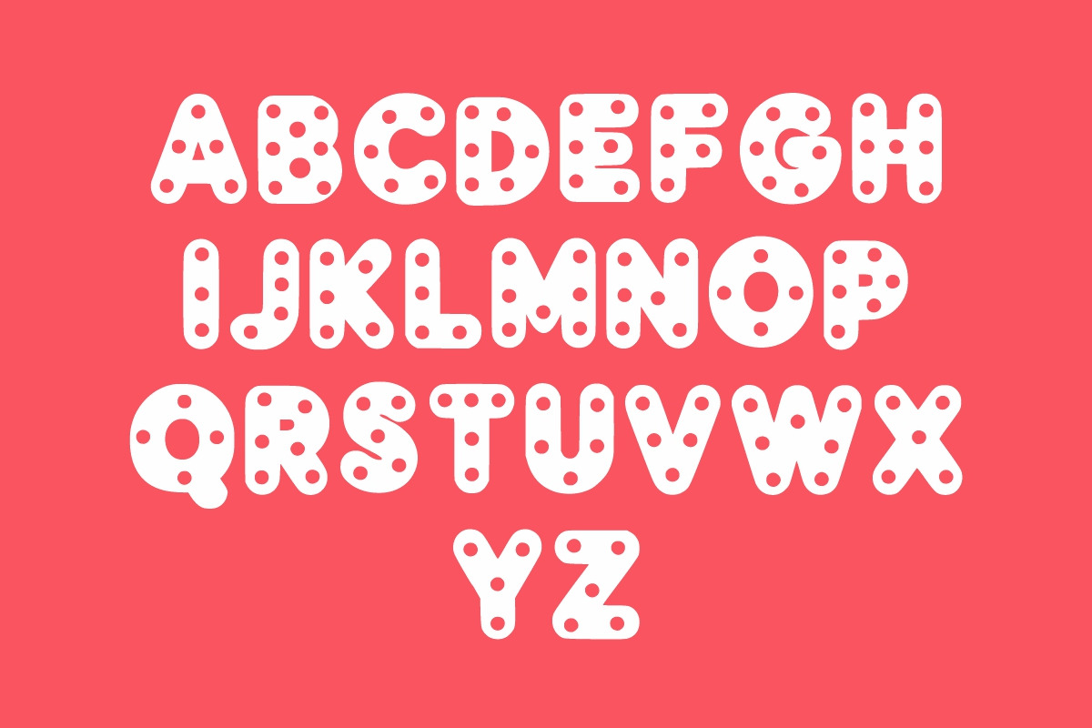 Dotty Bubble, a Handwritten Font by Fourteen Letter (Photo 6 of 6)