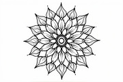 Mandala Art Line Drawing Pack Set, an Illustration by yasushie (Thumbnail 3 of 11)