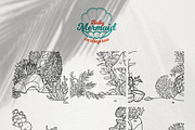 Baby mermaid in deep sea, an Illustration by Azuzlikus (Thumbnail 10 of 11)