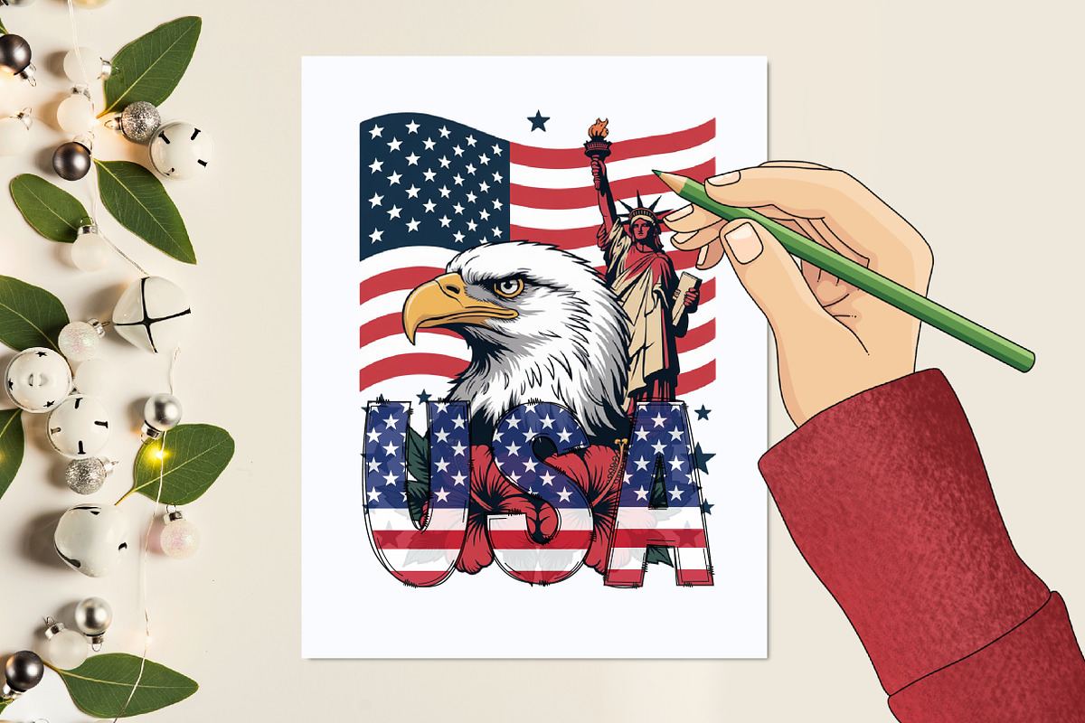 4th of July Patriotic Sublimation, a Graphic by designcity5 (Photo 7 of 10)