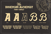 Bohemian Alchemist 5 Font + 15 Badge, a Script Font by Opus Nigrum (Thumbnail 11 of 17)