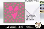 Love Hearts Card SVG Cutting File, an Invitation Template by Clikchic Designs (Thumbnail 2 of 5)