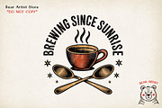 Caffeine & Chaos, Retro Coffee, an Object Graphic by GlitterCraft (Thumbnail 15 of 101)