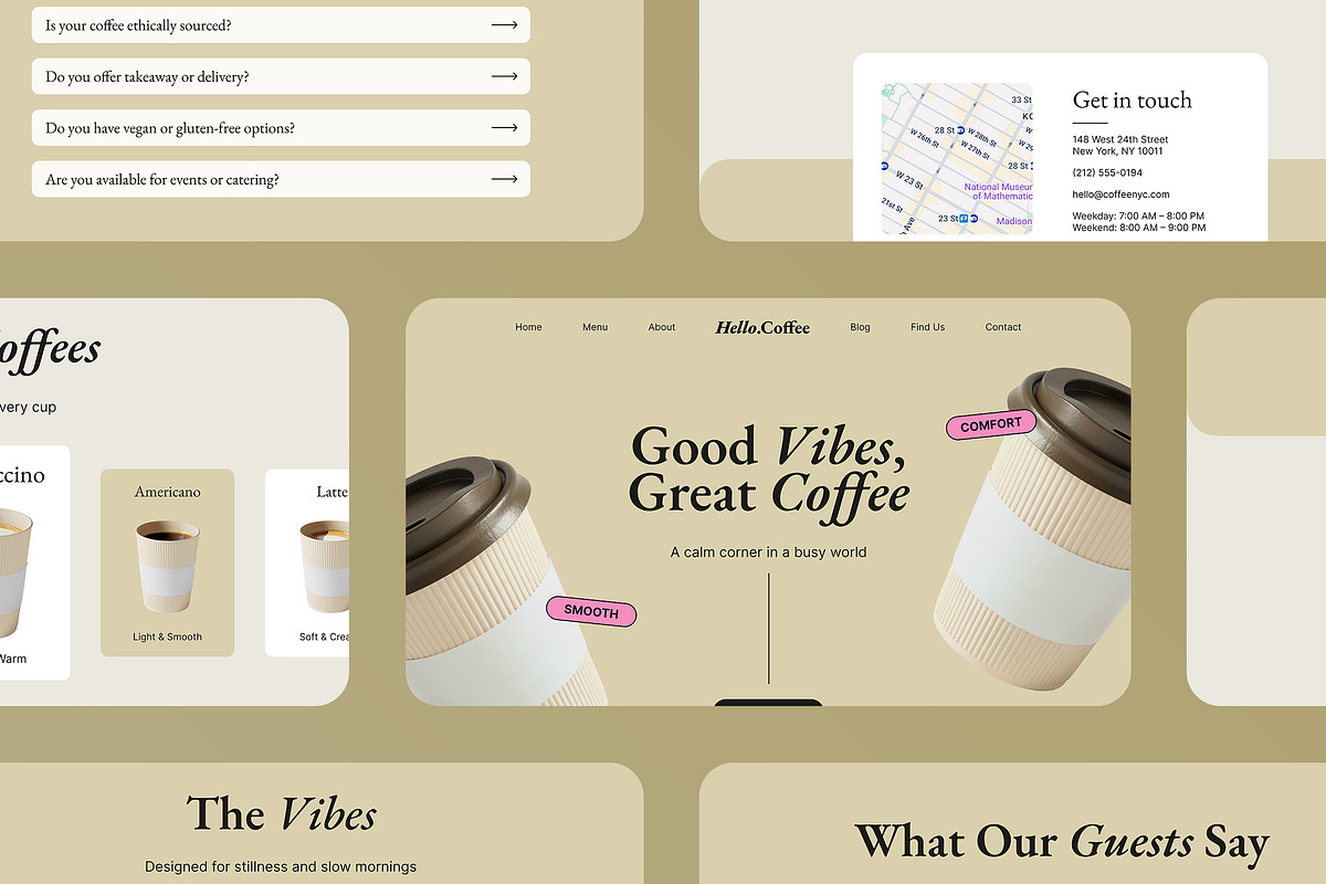 Coffee Shop Figma Landing Page preview 2