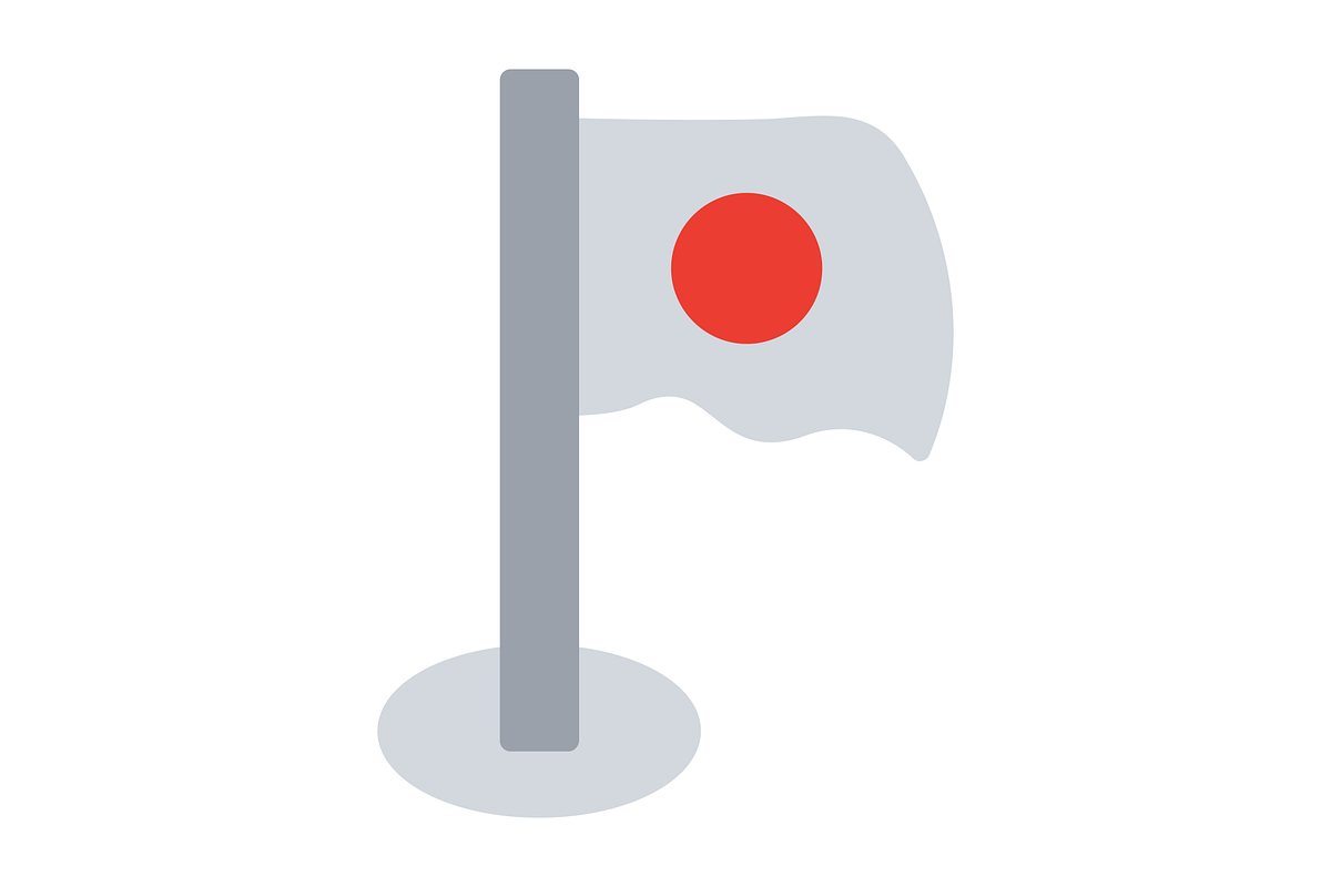 Japan Flag Flat Icon, a Duotone Icon by Pexelpy (Photo 2 of 2)