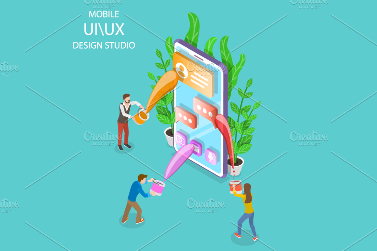 UI and UX design studio, a Person Illustration by AndriiStore