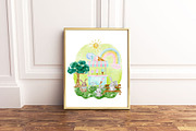 Bunny's ice cream shop clipart, an Animal Illustration by heyiamalice (Thumbnail 13 of 13)