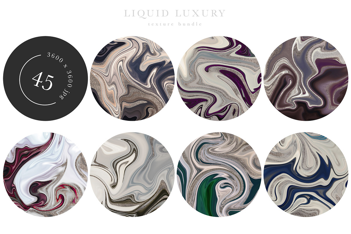 Liquid Luxury Texture Bundle, a Texture Graphic by Eclectic Anthology