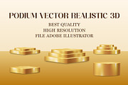 Podium Vector Realistic 3D, an Object Graphic by One Four Creativa (Thumbnail 2 of 3)