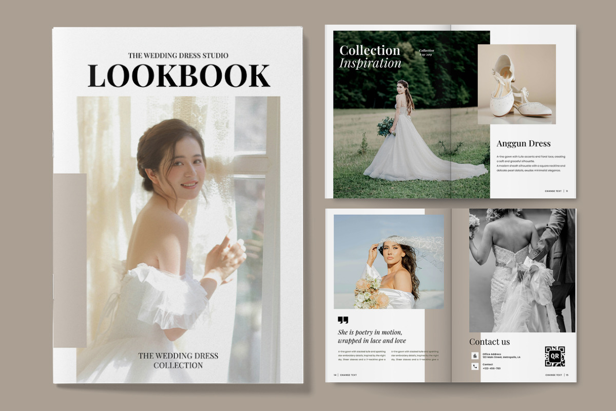 Elegant Fashion Bridal Lookbook, a Brochure Template by twinstd (Photo 4 of 6)