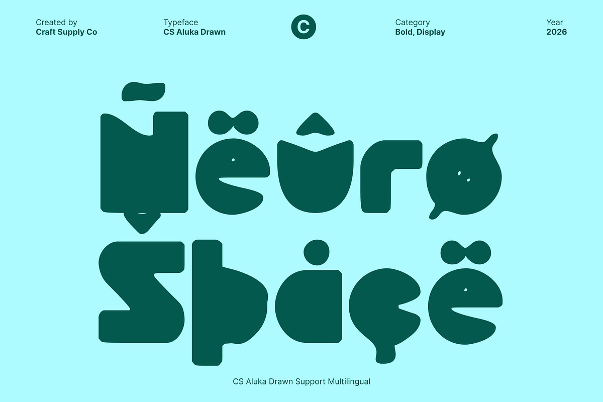 CS Aluka Drawn, a Sans Serif Font by Craft Supply Co. (Photo 7 of 8)