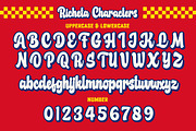 Richeta a Retro Bold Script Font, a Script Font by Blankids Studio (Thumbnail 13 of 16)