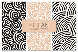 Ocean Seamless Patterns Set