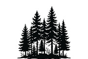 Majestic Pine Trees SVG, a Finance Illustration by Amazin_art (Thumbnail 24 of 32)