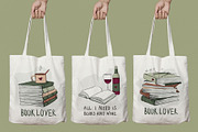 BOOK LOVER SET AND A BONUS, an Illustration by YULIYA MART DESIGN (Thumbnail 7 of 10)