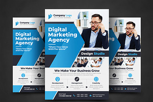 Corporate Flyer Templates, a Flyer Template by AfzaalGraphics