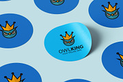 Owl King Logo, a Branding & Logo Template by Logo Lab (Thumbnail 4 of 4)