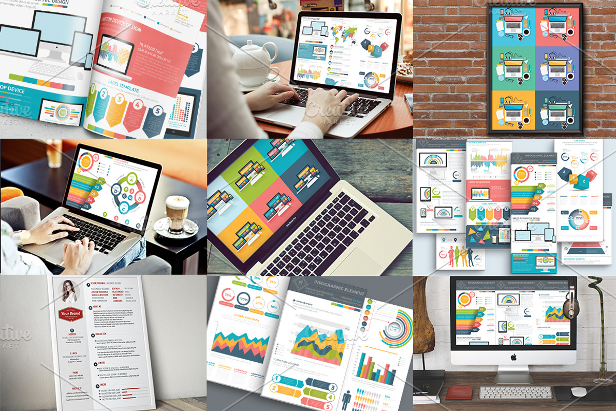 BIG INFOGRAPHIC ELEMENTS DESIGN, a Work Illustration by The Craftsman (Photo 2 of 12)
