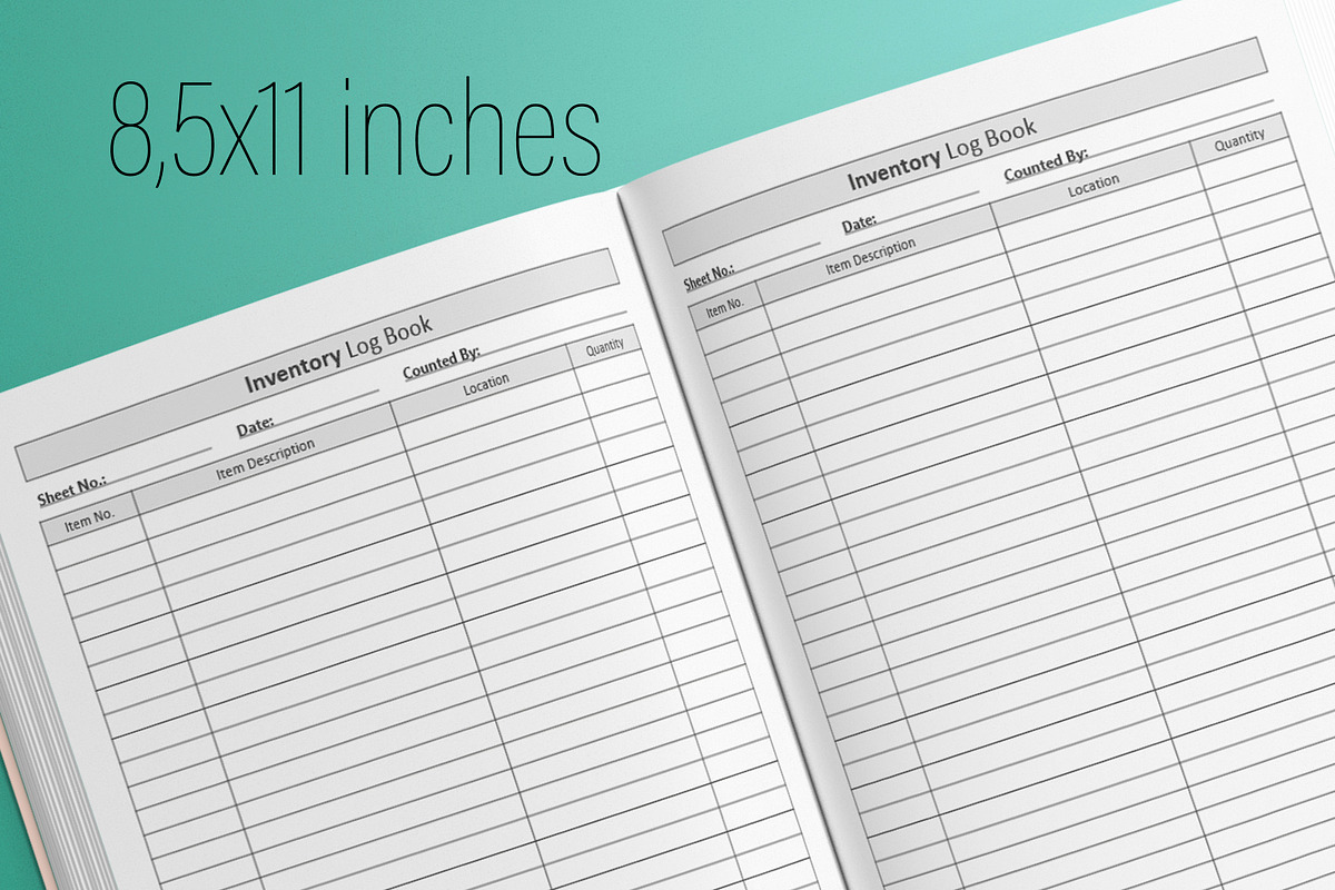 Inventory Log Book KDP Interior, a Templates & Theme by MatiArtShop (Photo 2 of 2)