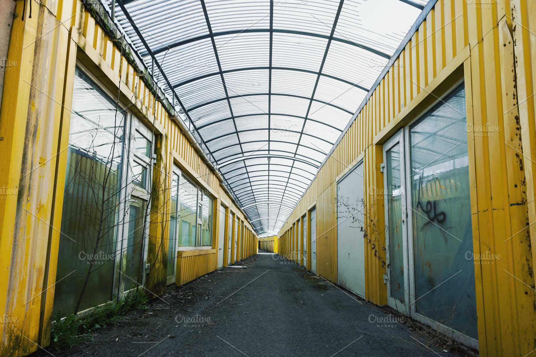 Old dirty abandoned warehouse hall, an Architecture Photo by BOOCYS