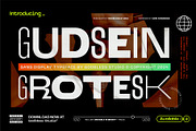 Gudsein Grotesk, a Sans Serif Font by Godbless Studio (Thumbnail 1 of 12)