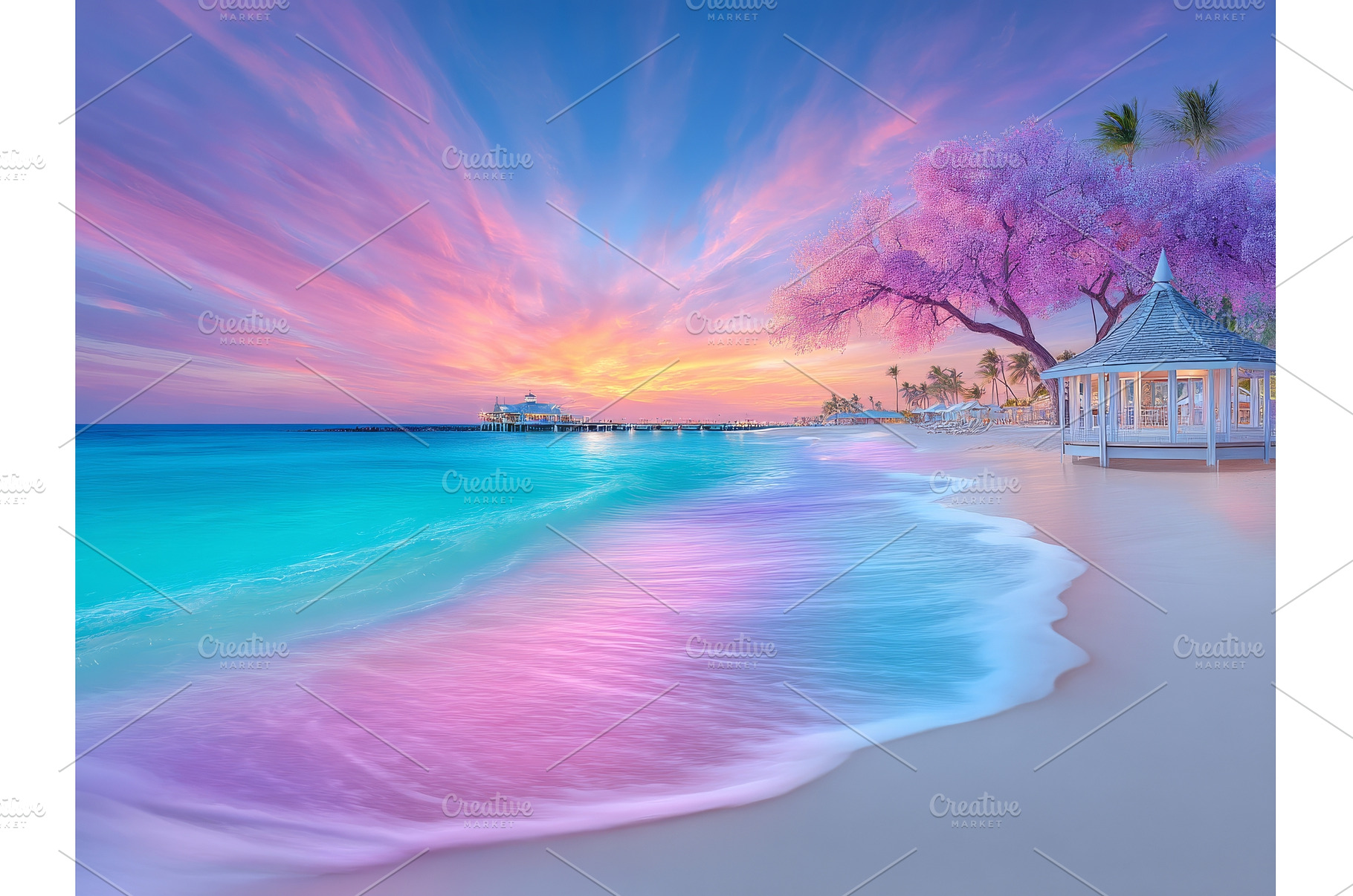 A seaside resort at twilight, a Nature Photo by ZinetroN