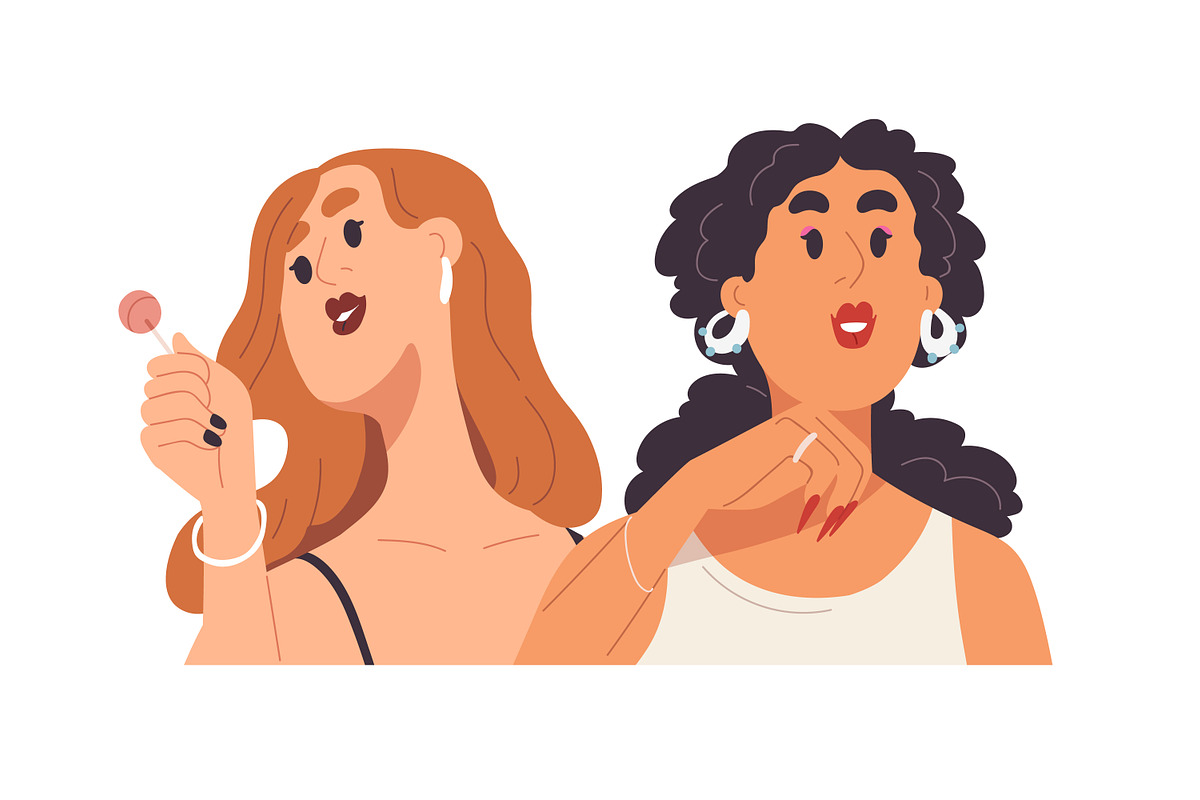 Face avatars of couples, friends set, a Person Illustration by Good Studio (Photo 7 of 16)