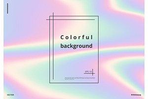 Colorful holographic background