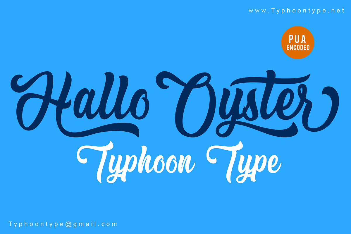 Hallo Oyster font