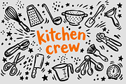 Food & Kitchen Hand-Drawn Doodle, a Food Illustration by Huza Studio (Thumbnail 1 of 10)