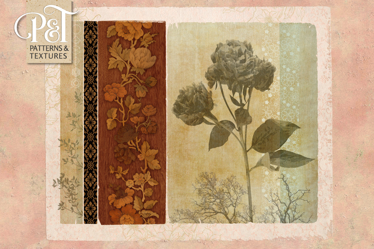 Woodblock Masks, a Texture Graphic by Patterns & Textures (Photo 2 of 5)