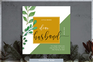 BOTANIC BLESSINGS Insta Graphics Set