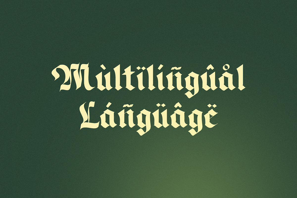 Magnefico Blackletter Typeface, a Blackletter Font by Heinzel Std (Photo 11 of 16)