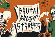 Brutal Brushstrokes - Metal Font, a Font by PutraCetol Studio (Thumbnail 1 of 11)