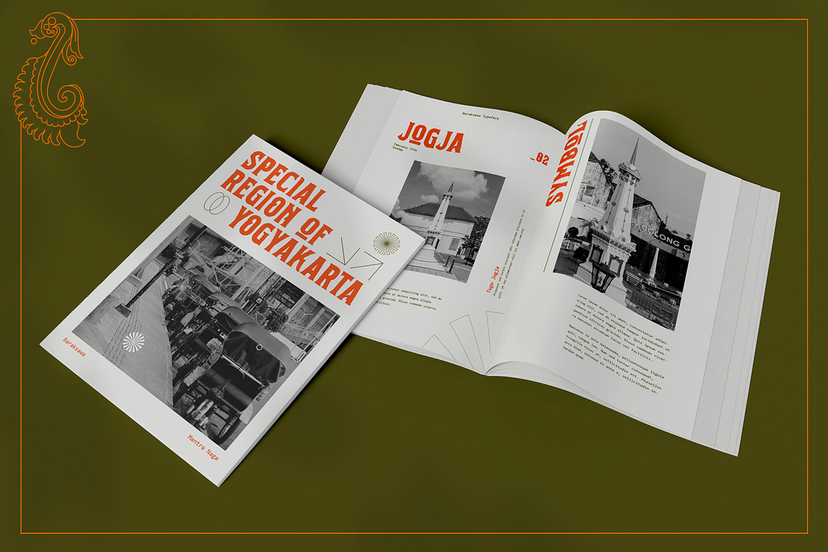 Baraksawa - Bold Condensed Vintage, a Font by Mantra Naga (Photo 6 of 10)