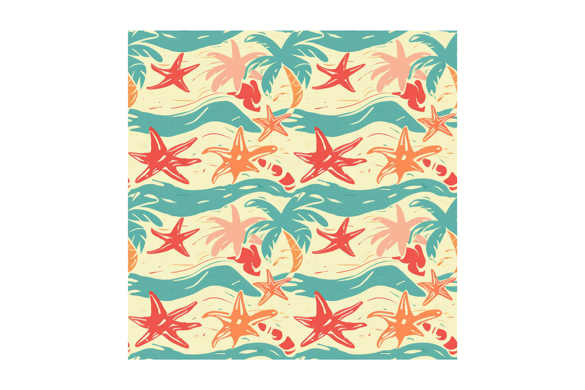 Retro Hawaiian Print Digital Paper, a Pattern Graphic by Chromolume Studio (Photo 23 of 28)