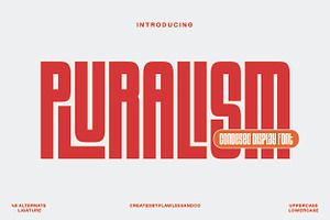 Plularism - Condensed Sans Serif, a Sans Serif Font by Flawless And Co