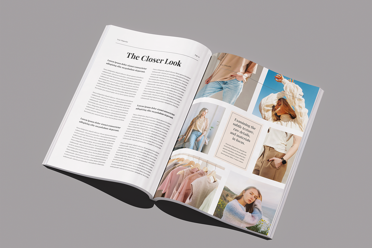 Magazine Layout | Canva & InDesign, a Magazine Template by Leaflove (Photo 3 of 10)