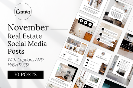 November Real Estate Instagram Posts