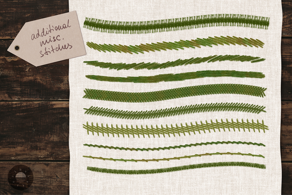 Embroidery brushes for Procreate, a Brush Add-On by bokettori (Photo 15 of 16)
