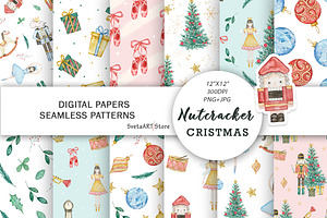 Christmas Nutcracker Pattern