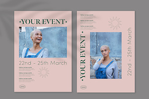Minimal Pink Poster Design Layout, a Poster Template by wavebreak