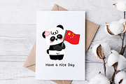 Cute Panda Clipart Set PNG, an Animal Illustration by Nattapohncha (Thumbnail 3 of 3)