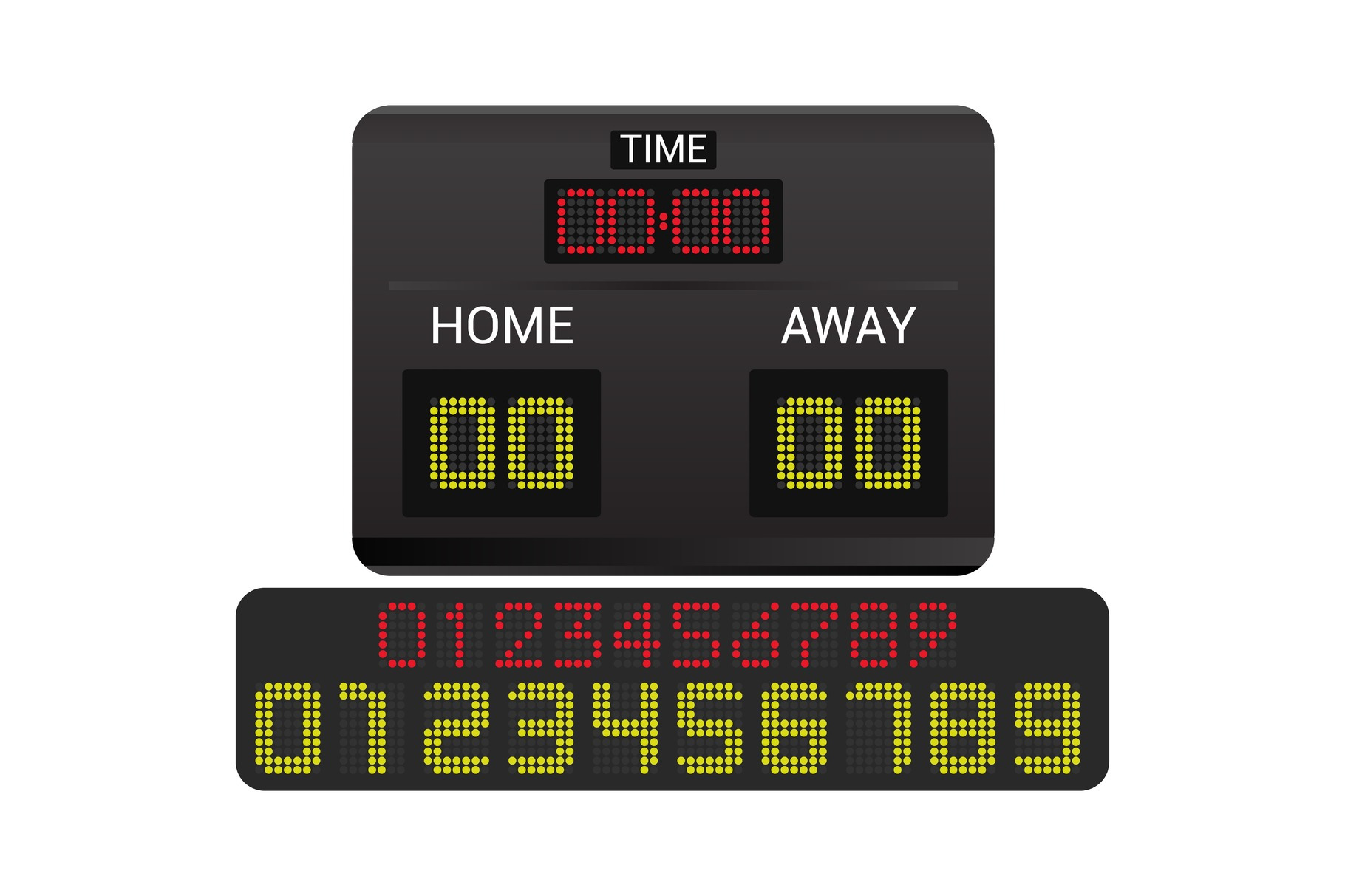 Scoreboard vector score board, an Illustration by KitVector